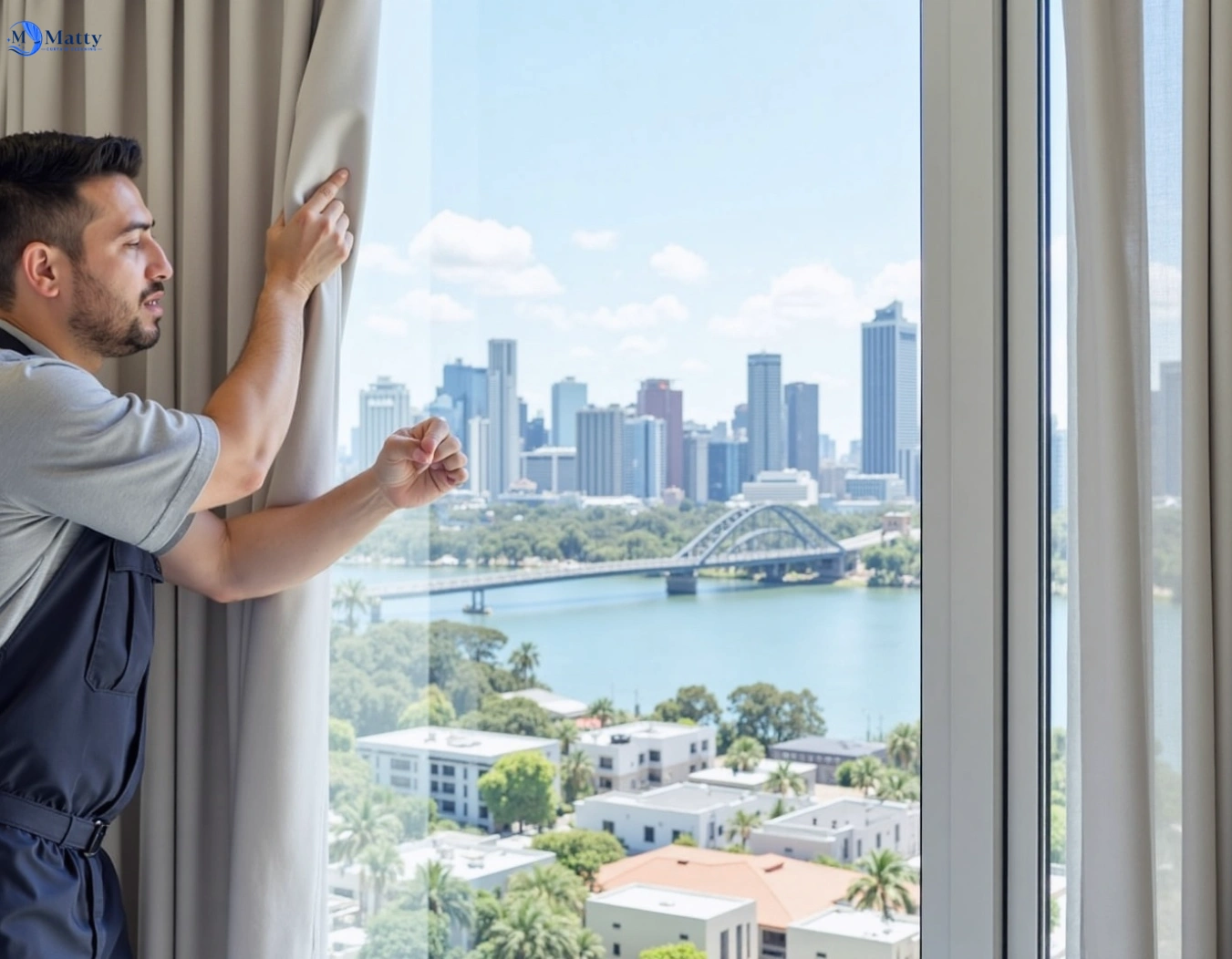 Professional curtain steam cleaning service ringwood-vic QLD by Matty Curtain Cleaning